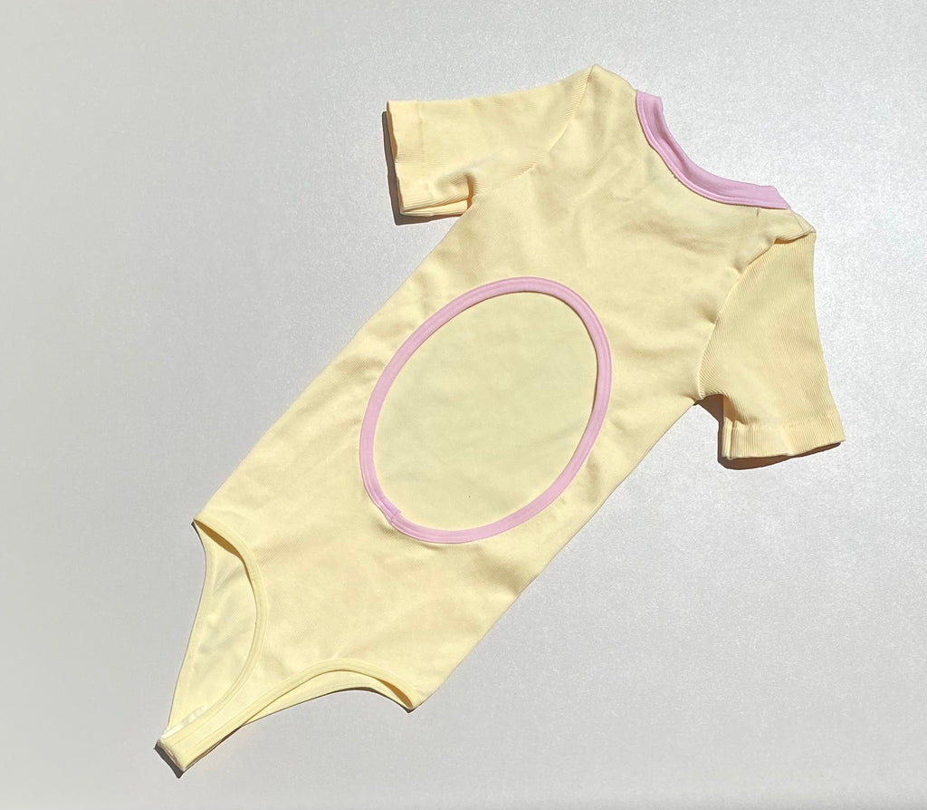 BODY MANGA CORTA SESGO ESCOTE PREMIUM