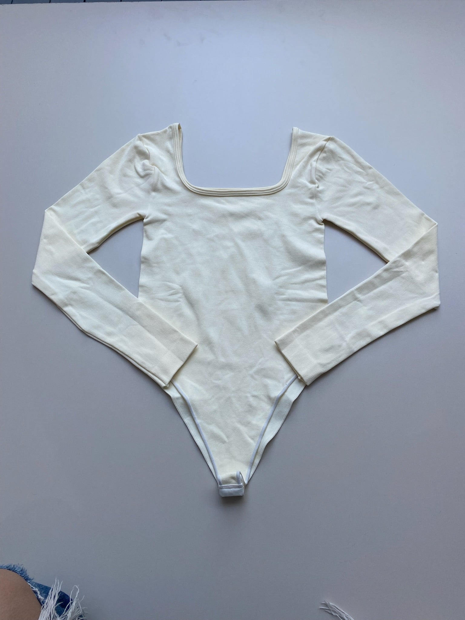 BODY MANGA LARGA ESCOTE CUADRADO PREMIUM