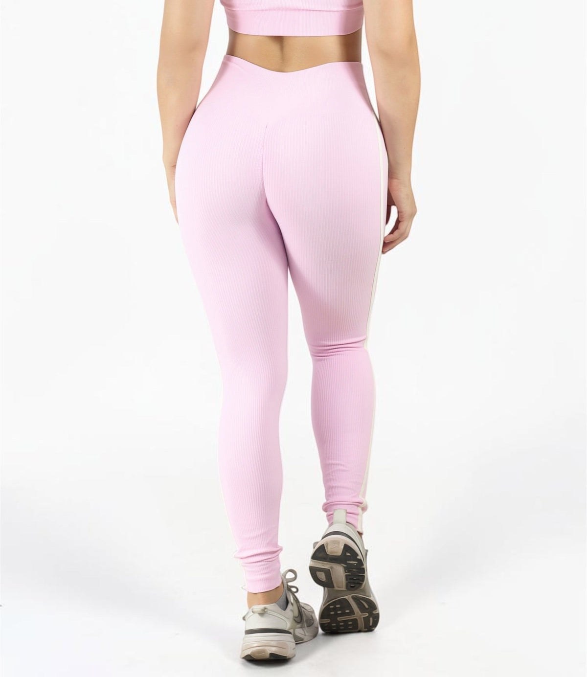 LEGGINS RIB SESGO LATERAL CON PUSH