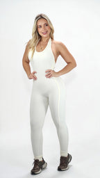 ENTERIZO LARGO HALTER SESGO CON PUSH PREMIUM