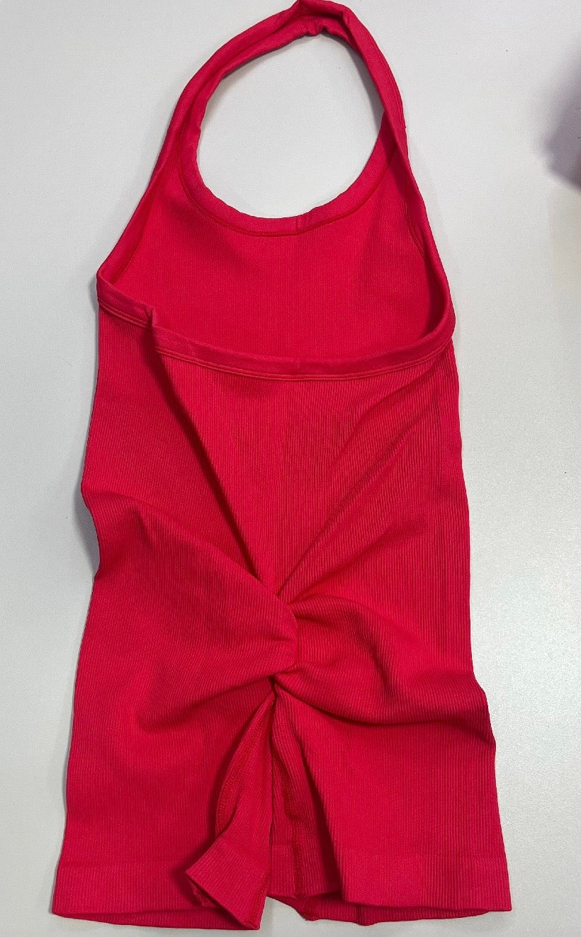 ENTERIZO CORTO HALTER CON PUSH  REMIUN