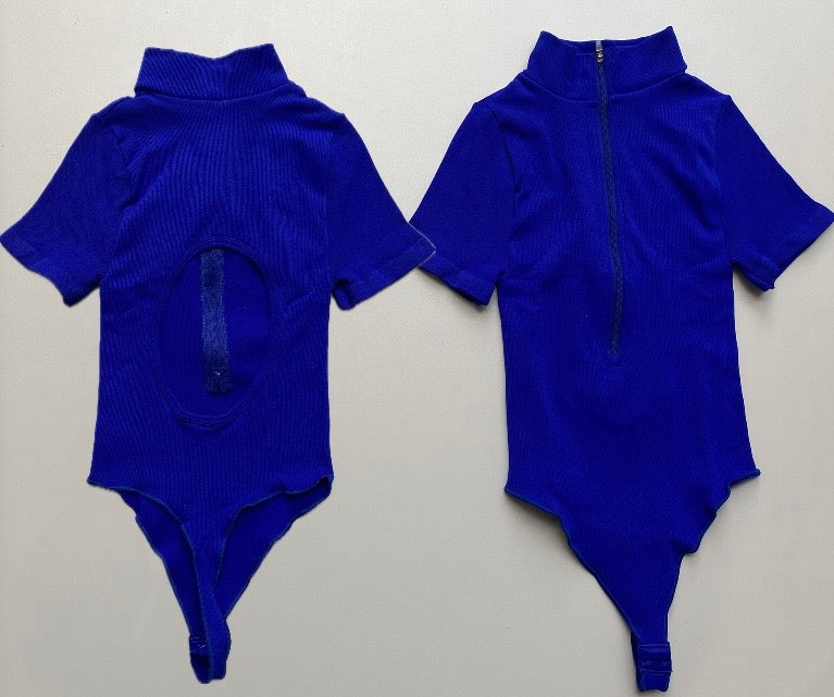 BODY MANGA CORTA CREMALLERA ESCOTE