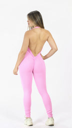 ENTERIZO LARGO HALTER SESGO BUSTO CON PUSH PREMIUM