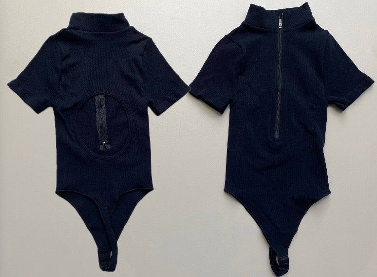 BODY MANGA CORTA CREMALLERA ESCOTE