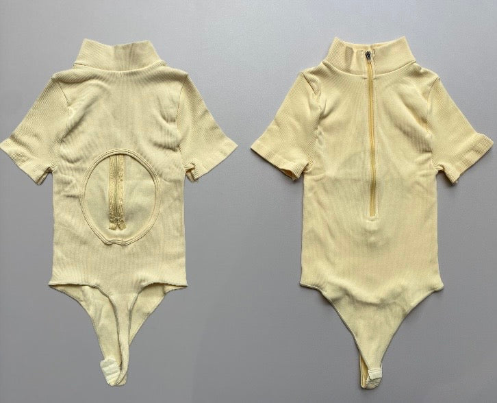 BODY MANGA CORTA CREMALLERA ESCOTE