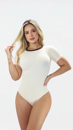 BODY MANGA CORTA SESGO ESCOTE PREMIUM