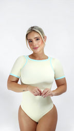 BODY MANGA CORTA SESGO LATERAL PREMIUM