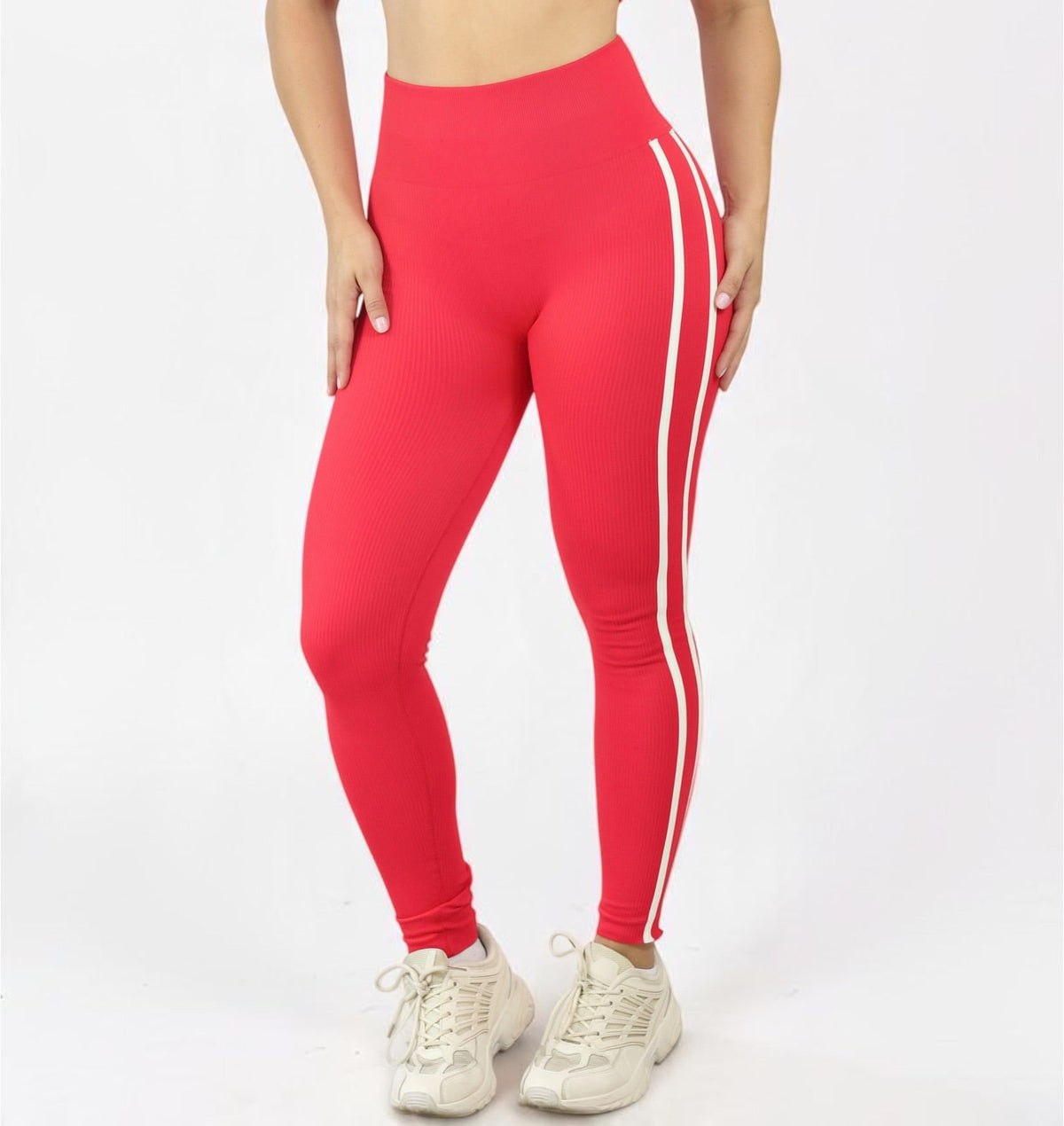 LEGGINS RIB SESGO LATERAL CON PUSH