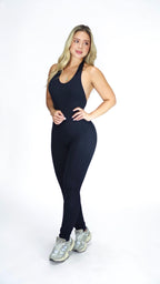 ENTERIZO LARGO HALTER SESGO CON PUSH PREMIUM