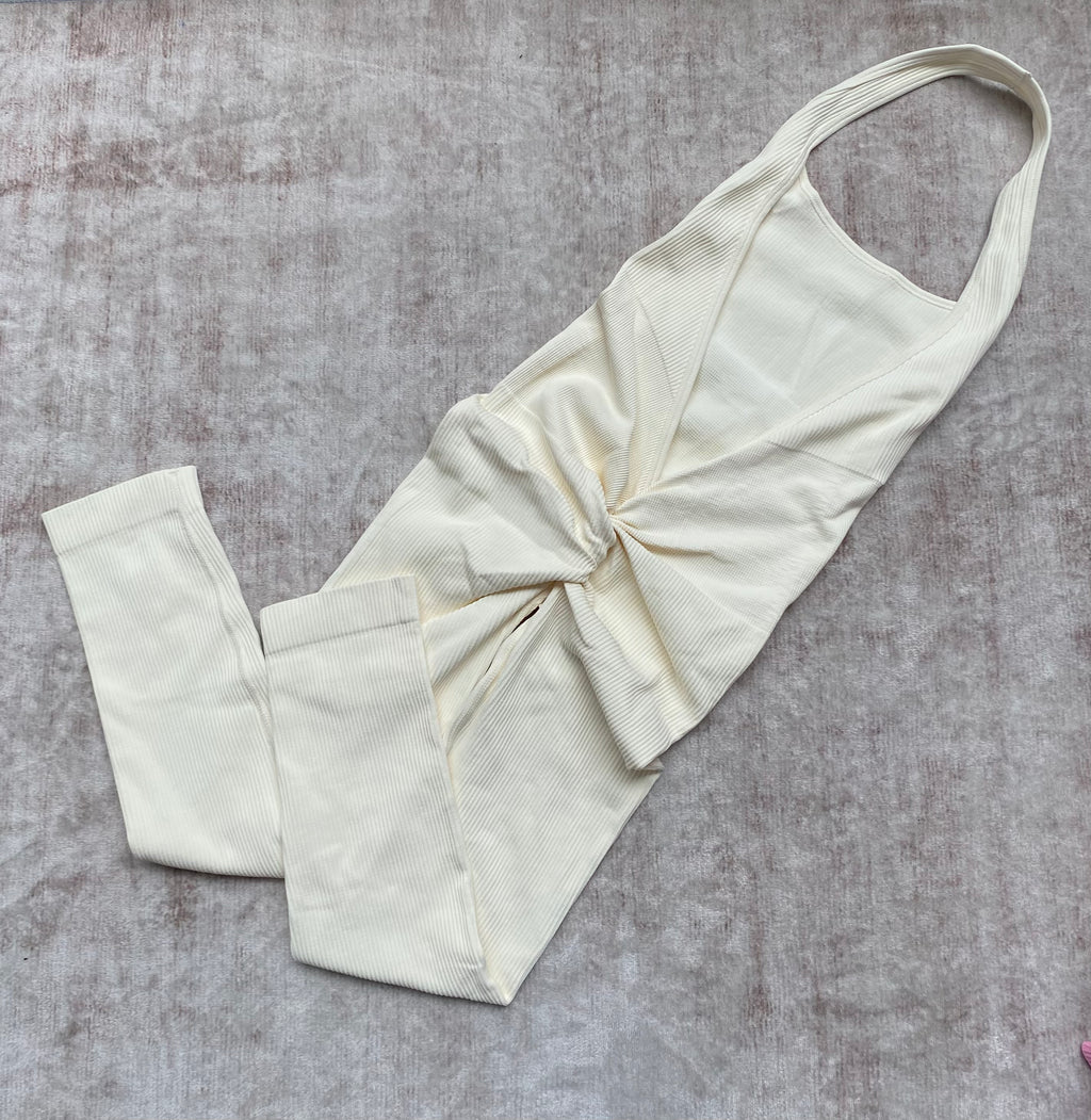 ENTERIZO LARGO HALTER CON PUSH PREMIUM